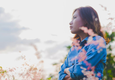 Woman looking into the distance