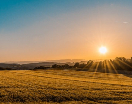 Sunrise over the countryside