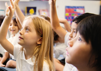 Students in an assembly