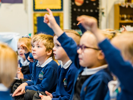 Pupils in a school