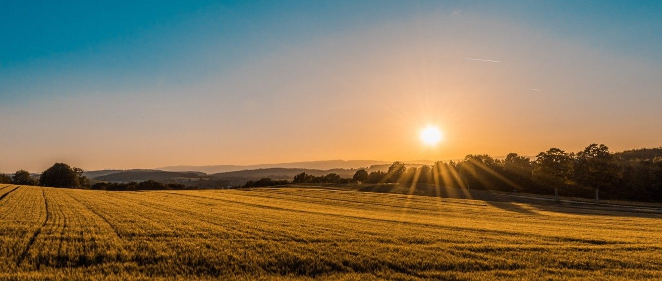 Sunrise over the countryside